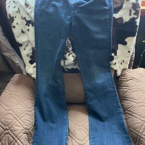 Earnest Sewn Dark Blue Flare Jeans